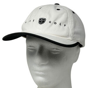 Vintage Y2Ks Nike Golf Hat Cap Golfer Golfing Logo 6 Panel Strapback White